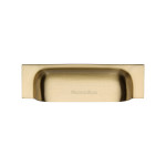 M Marcus Heritage Brass Military Design Cabinet Drawer Pull 76/96mm dual fixing centres